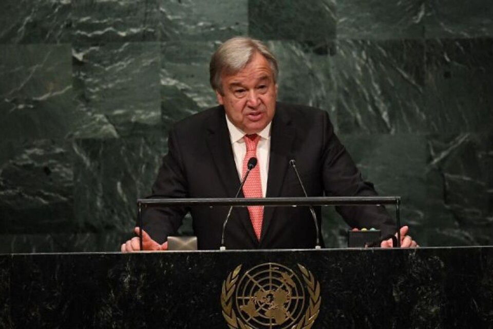 Antonio Guterres, máxima autoridad de la ONU.  (Fuente: AFP)