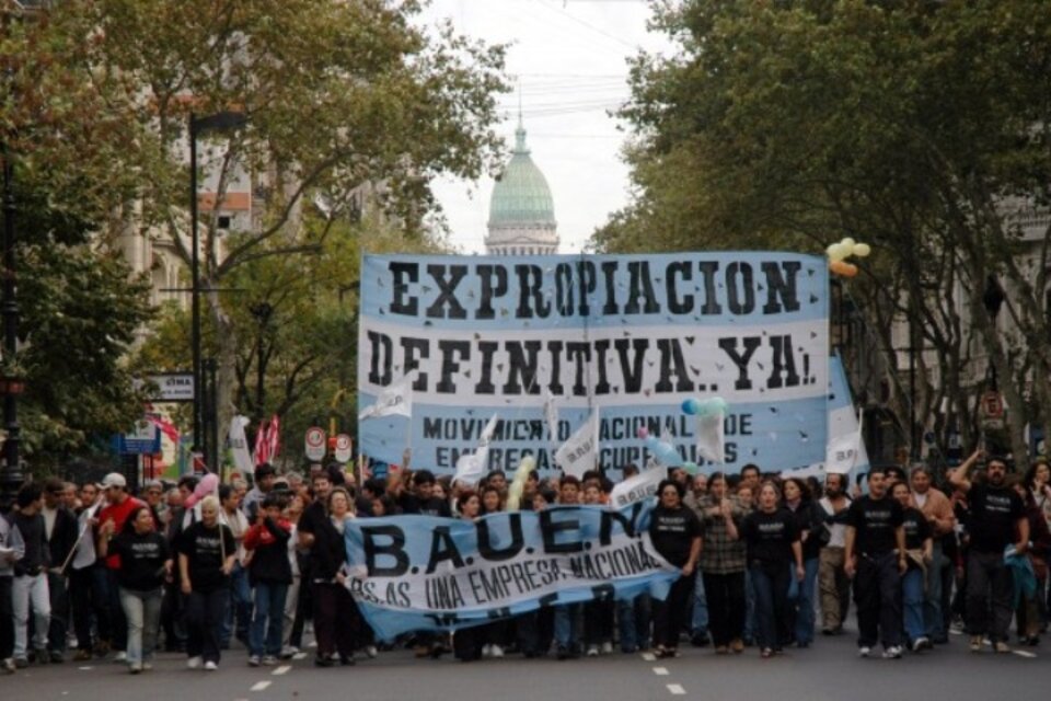 Hace más de 14 años que la cooperativa del Bauen lucha por la expropiación.  (Fuente: Télam)