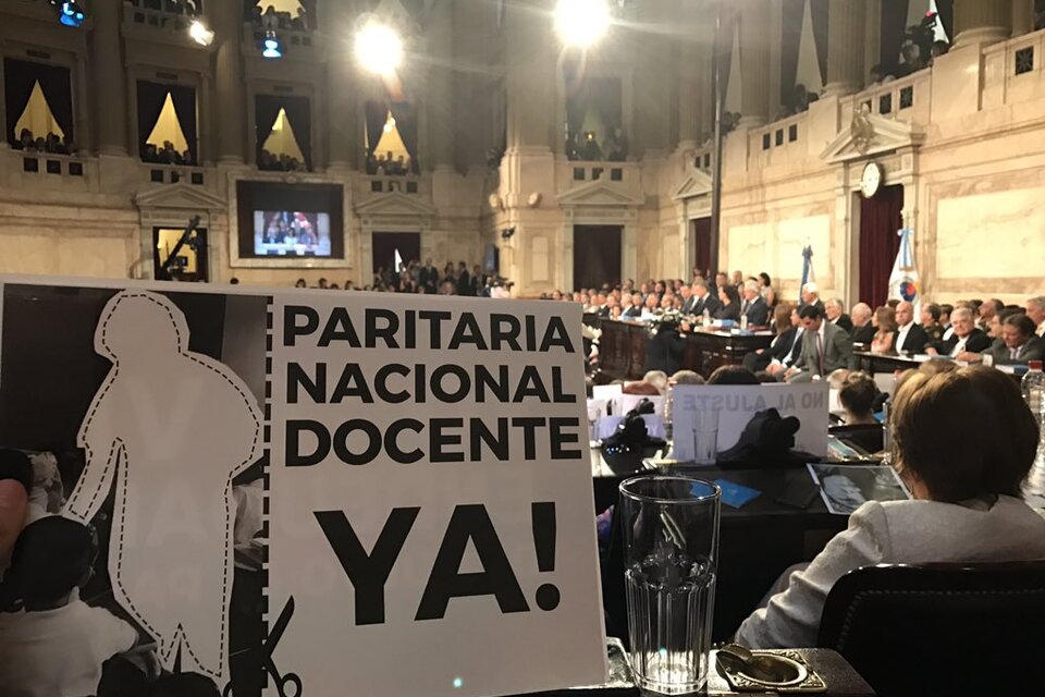 "Nos están usando", dijo la docente que Macri citó en su discurso (Fuente: Twitter)