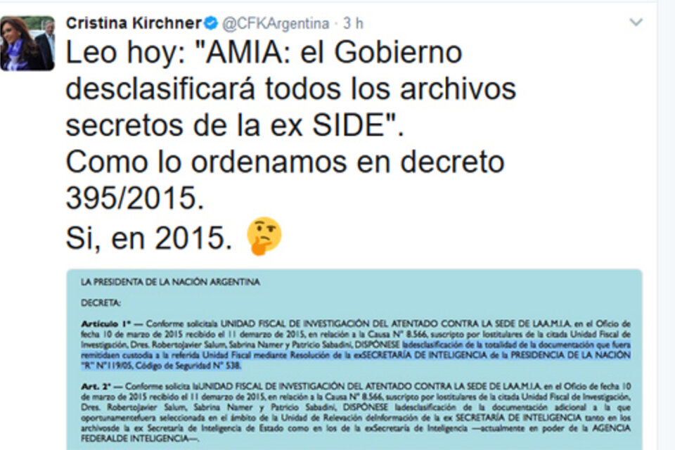  (Fuente: @CFKArgentina)