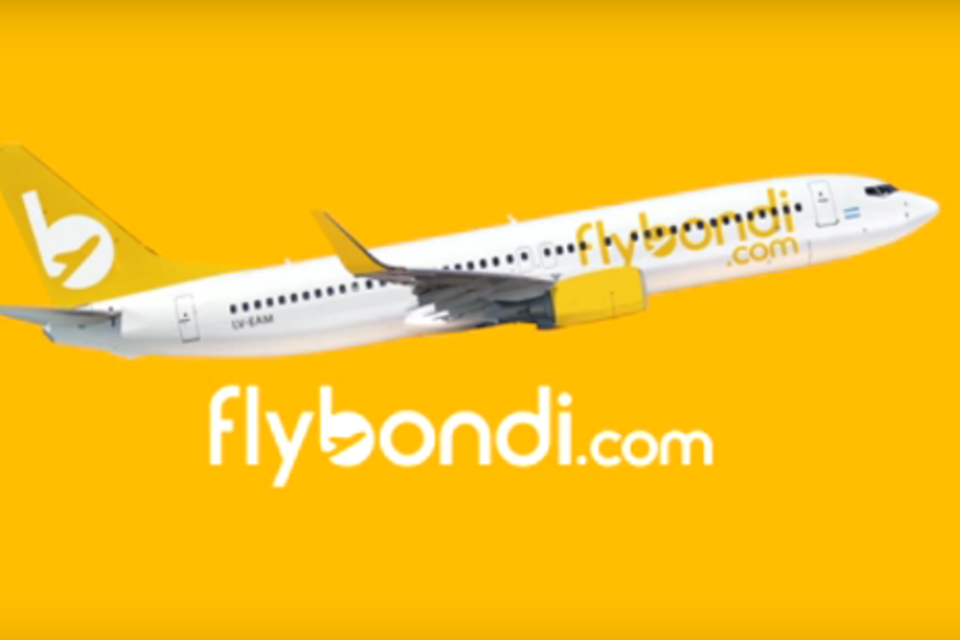 Fly Bondi, una de las low cost beneficiadas por el Gobierno.