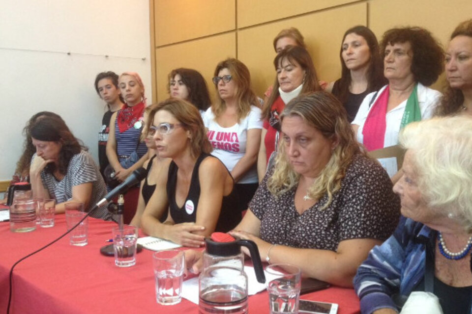 La conferencia de prensa de Ni una Menos en el Cels.  (Fuente: Colectivo Ni Una Menos)