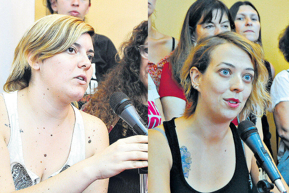 Natalia Milduberger.  A la derecha, Laura Arnes. (Fuente: Arnaldo Pampillon)