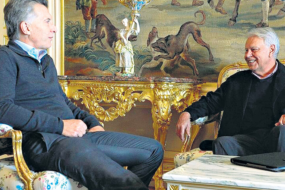 Mauricio Macri y Felipe González se reunieron durante la reciente visita del Presidente a España.