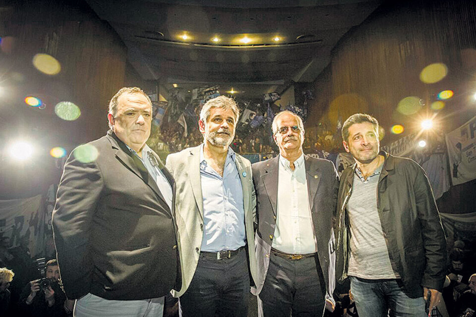 Eduardo Valdés, Daniel Filmus, Jorge Taiana y Víctor Santa María.