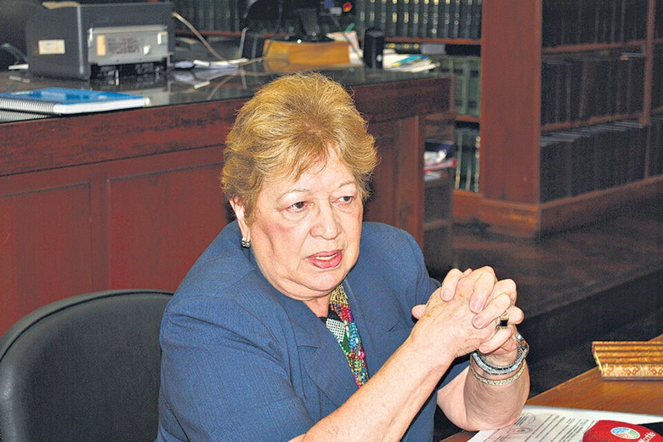 Clara de Langhe de Falcone es la cabeza del Poder Judicial de la provincia de Jujuy. 