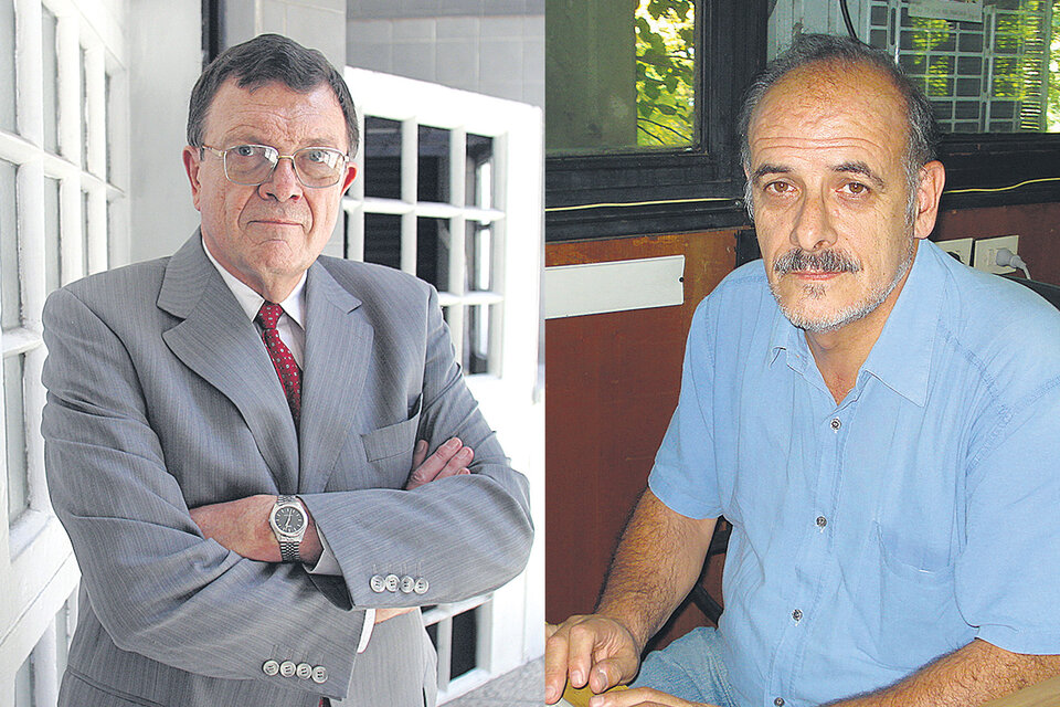 Tulio del Bono y Miguel Laborde, directores del Conicet.