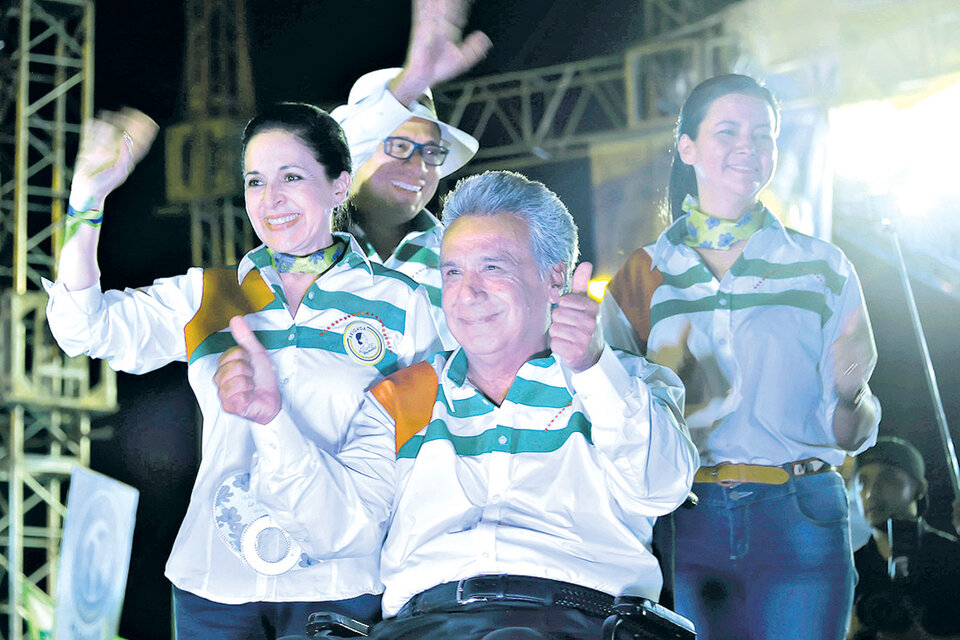 Lenín Moreno prometió “un Ecuador para todos con un presidente para todos, no para pocos”. (Fuente: AFP)