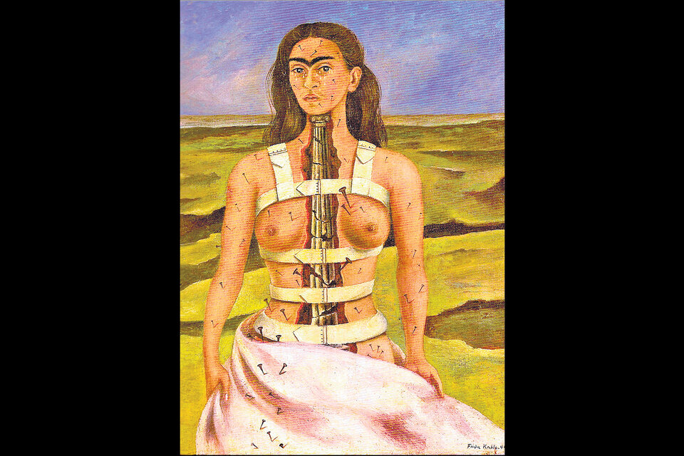 La columna rota (detalle), de Frida Kahlo.