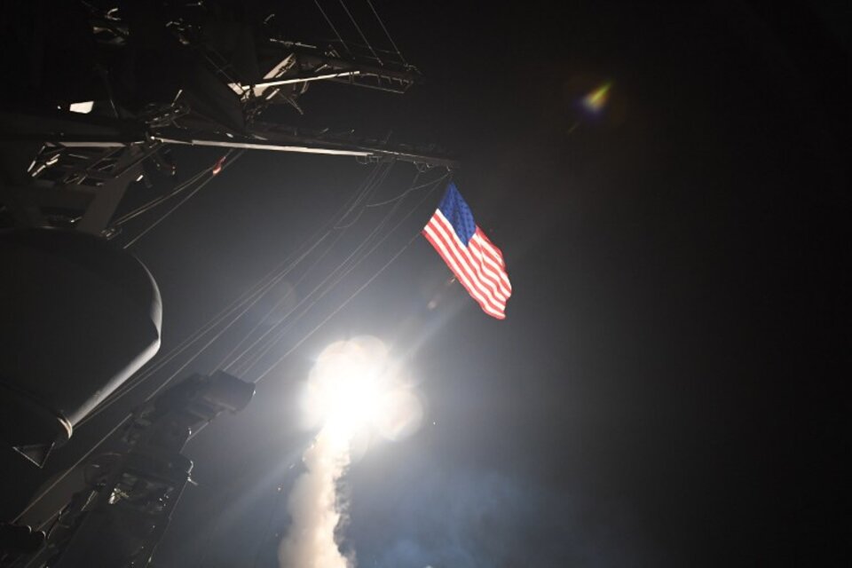 Estados Unidos disparó los misiles desde sus barcos en el Mediterráneo. (Fuente: AFP)