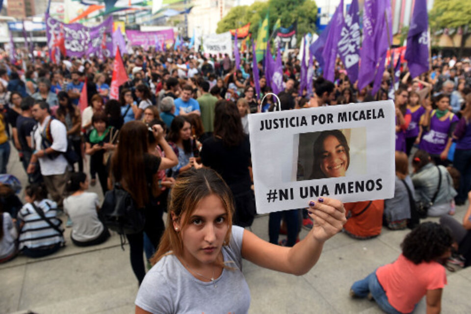 Ayer hubo marchas por Micaela en Gualeguay y en las principales ciudades del país. (Fuente: Télam)