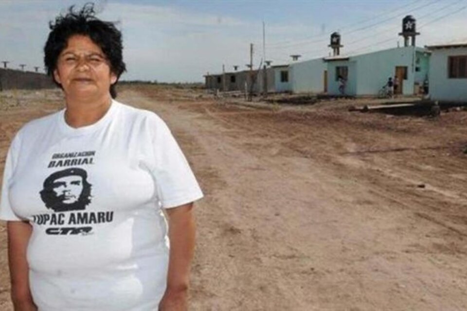 Nélida Rojas, líder de la Tupac Amaru detenida en Mendoza. (Fuente: Twitter)