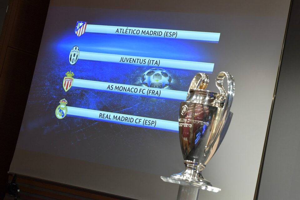 Real Madríd vs  Atlético de Madrid, Mónaco vs Juventus; las semfinales de la Champions League.