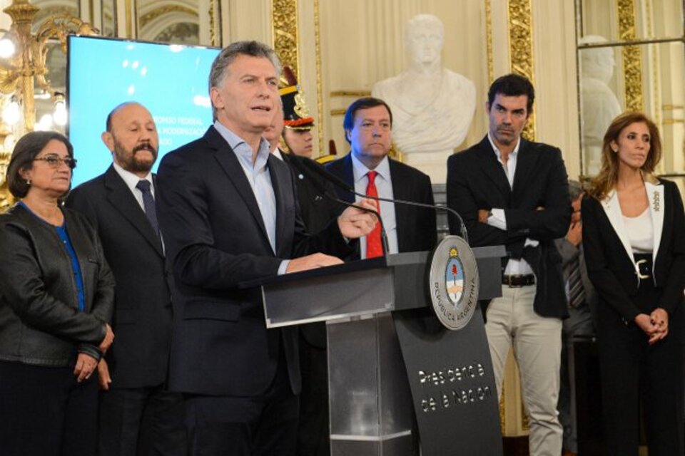 Macri demostró una vez más su desprecio por el Estado. (Fuente: Télam)