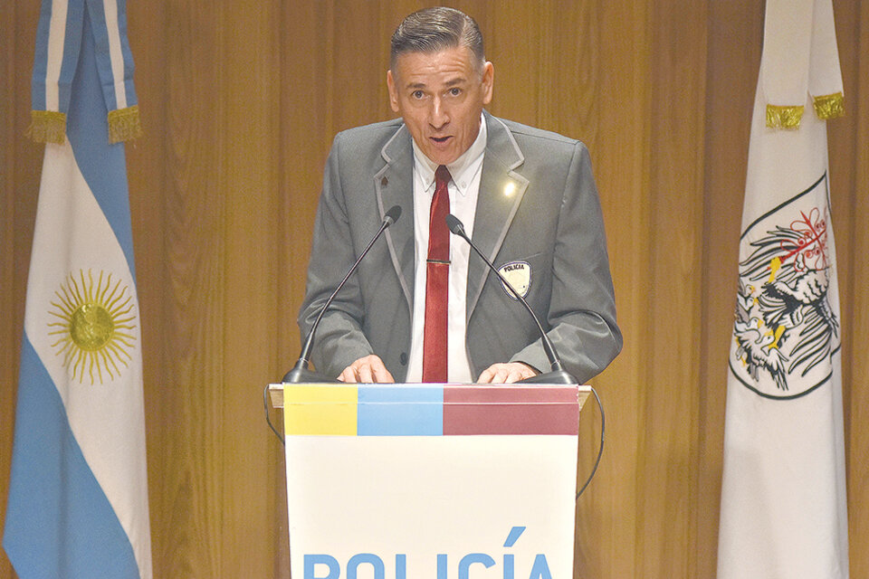 Pedro Potocar cuando asumió como nuevo jefe de la Policía de la Ciudad. Lleva cuatro meses en el cargo. (Fuente: DyN)
