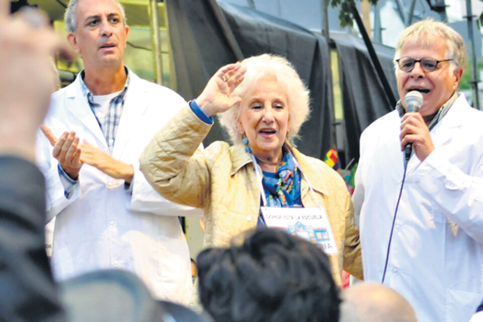 La presidenta de Abuelas, Estela Carlotto, en la Escuela Itinerante. (Fuente: Pablo Piovano)