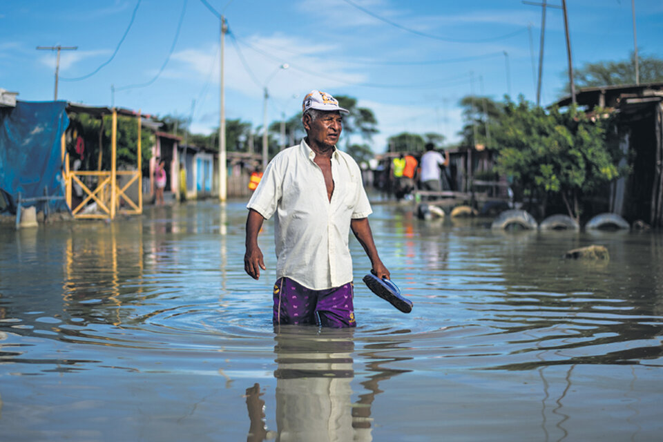 Los más golpeados por los desbordes de los ríos son los pobladores más pobres. (Fuente: AFP)