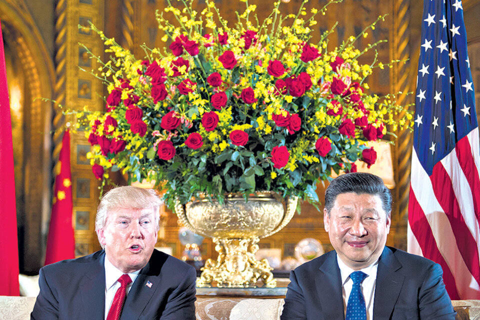 Trump y Xi posan juntos en West Palm Beach. (Fuente: AFP)
