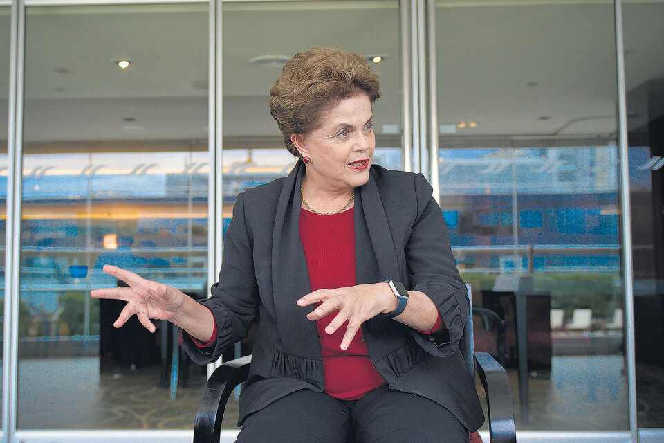“El PT es un factor de extrema estabilidad en Brasil. Con nosotros disminuyeron los conflictos”, explica Dilma Rousseff. (Fuente: Adrián Pérez)