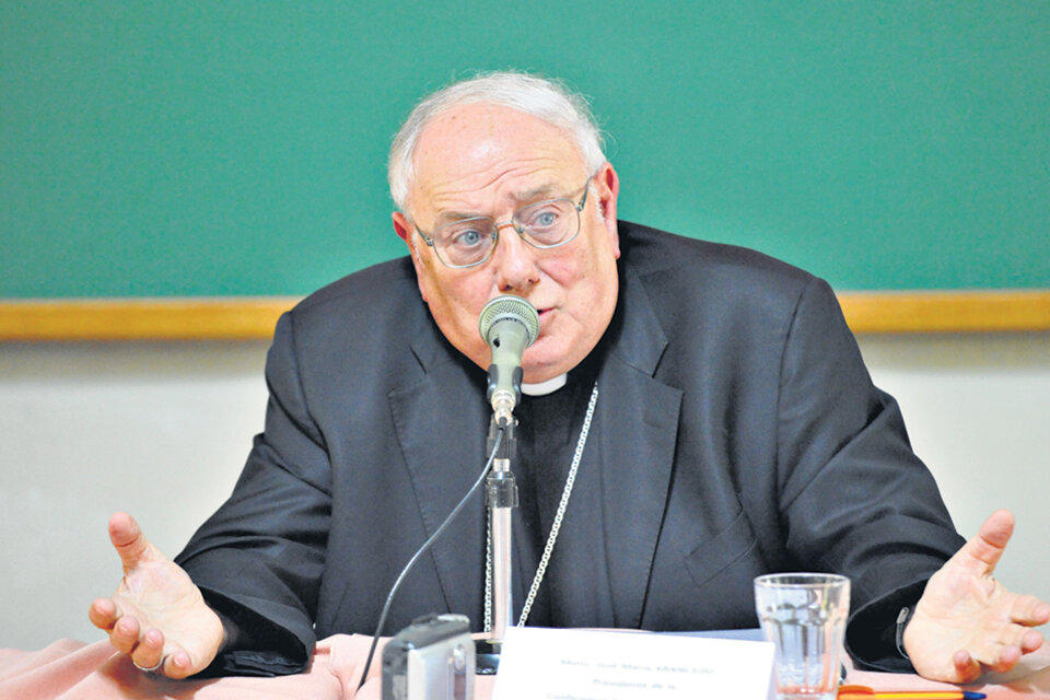 El arzobispo José María Arancedo, presidente de la Conferencia Episcopal. (Fuente: Paula Rivas)