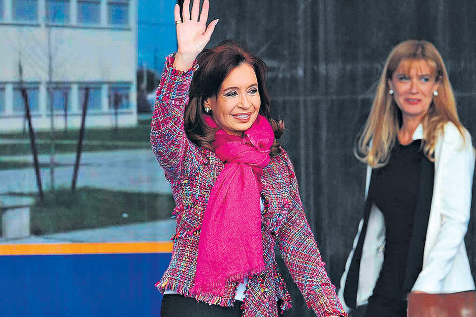 Cristina Kirchner junto a la intendenta de La Matanza, Verónica Magario.