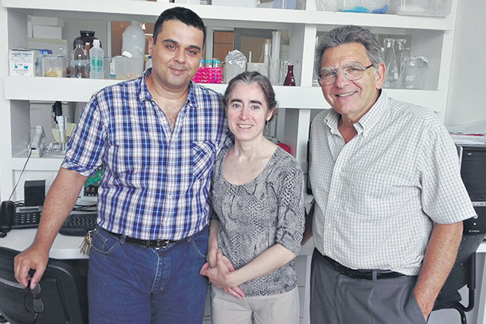 Francisco Urbano, Carlota González Inchauspe y Osvaldo Uchitel, el director del estudio.