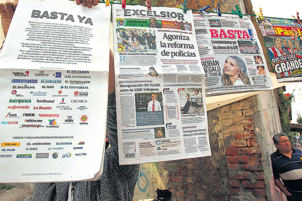 Medios mexicanos e internacionales condenaron la violencia contra los periodistas. (Fuente: EFE)