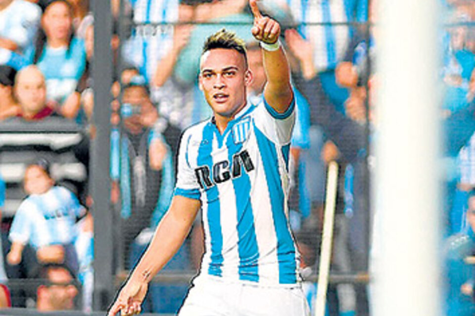 El festejo de Lautaro Martínez.