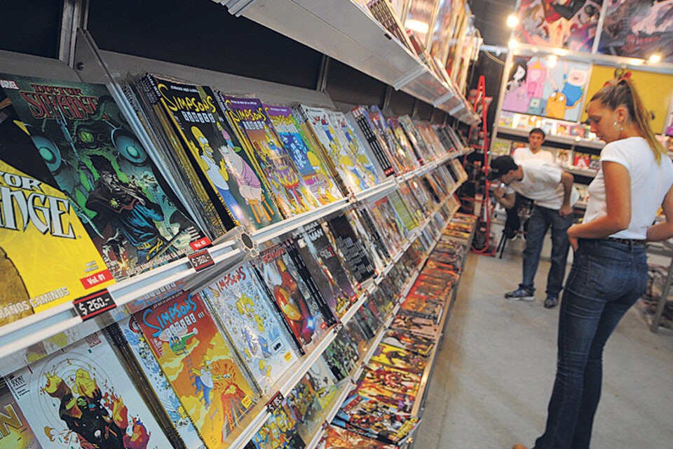 En la Feria, los únicos de festejo son los fanáticos del comic de superhéroes. (Fuente: Guadalupe Lombardo)