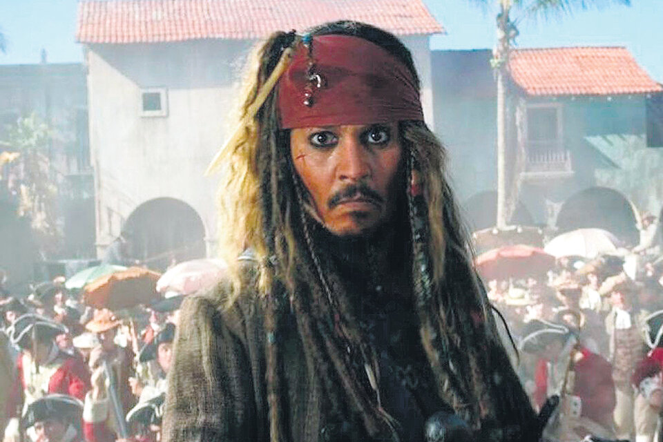 Johnny Depp, el emblemático pirata Jack Sparrow.