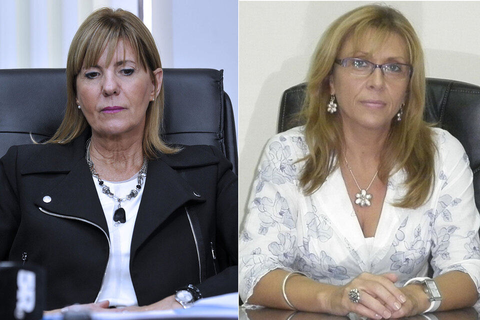 La jueza Alejandra Rodenas y la diputada Claudia Giaccone. ¿Serán las que enfrenten a Rossi?