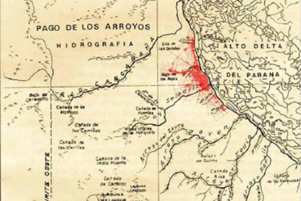 El mapa que ilustra la portada de esta edición conjunta de Baltasara Editora.