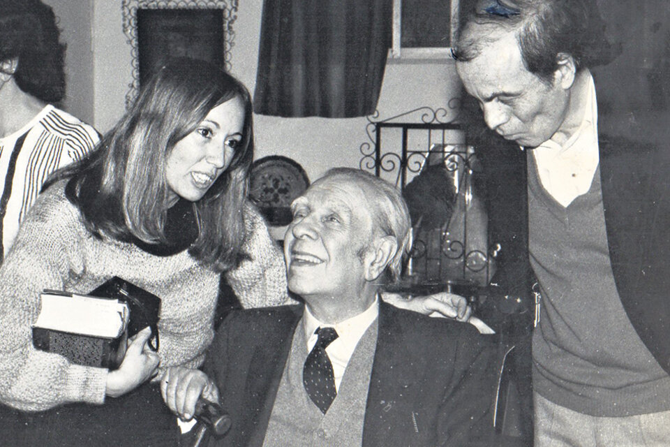 Con Sylvia y Jorge Luis Borges