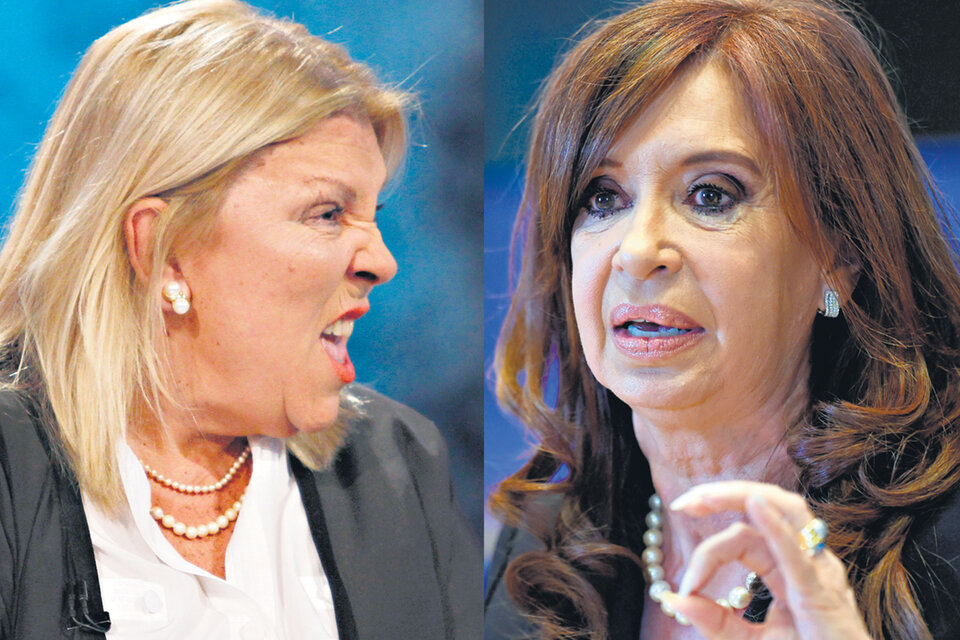 Espiadas: tanto la aliada Carrió como la ex presidenta Kirchner son objetivos de escuchas y espionaje.