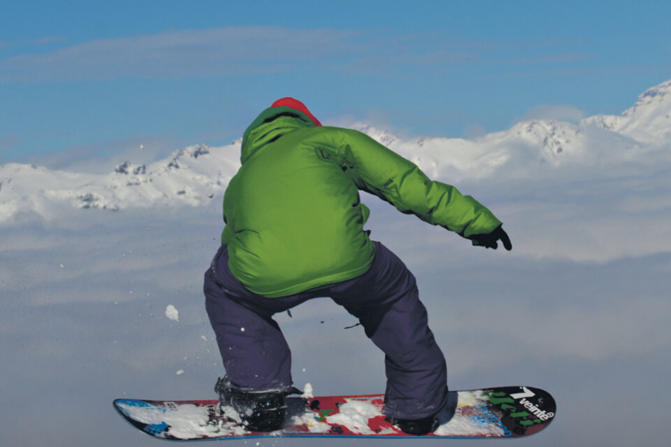 Snowboard, la modalidad favorita para descubrir la experiencia de volar. (Fuente: Julián Varsavsky)