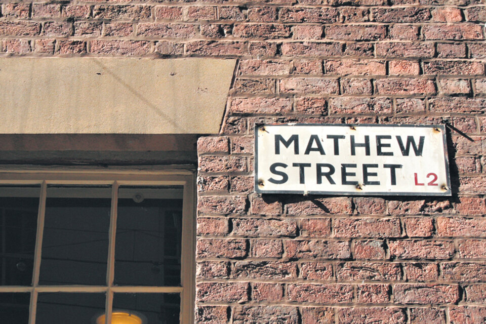Mathew Street, escenario de las primeras andanzas musicales de los Beatles. (Fuente: Graciela Cutuli)