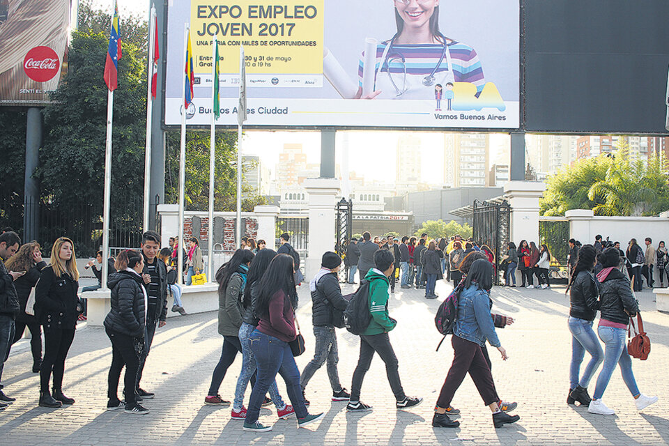 La Expo Empleo Joven dejó en evidencia el aumento de la desocupación. (Fuente: Leandro Teysseire)