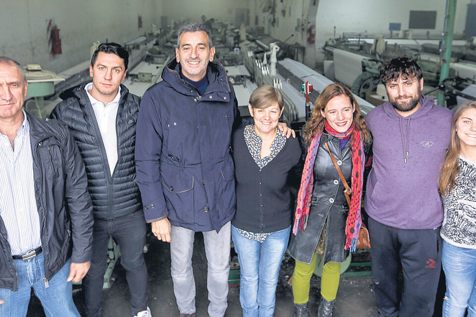 El ex ministro del Interior recorrió una fábrica en el conurbano bonaerense. (Fuente: Télam)