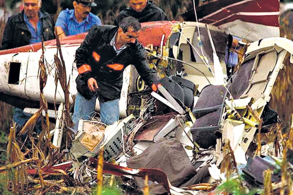 Carlos Menem junior murió al caer al costado de la ruta 9 el helicóptero que conducía.