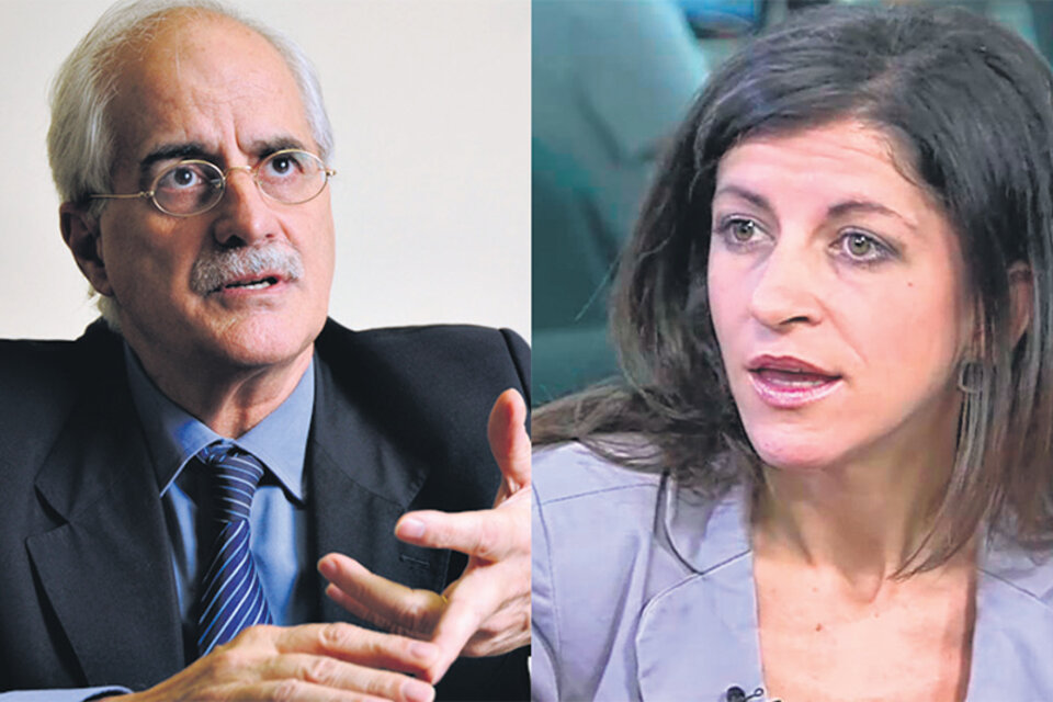 El ex canciller Jorge Taiana y la economista Fernanda Vallejos. (Fuente: Arnaldo Pampillon)