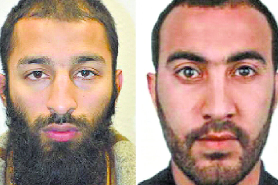 Identificaron a dos de los tres atacantes: Khuram Butt y Rachid Redouane. (Fuente: AFP)