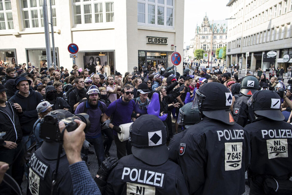 Hoy se estima que habrá unas 30 manifestaciones en Hamburgo. (Fuente: EFE)