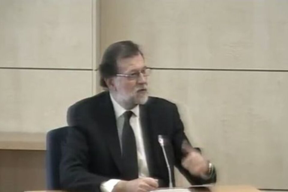 Rajoy declara ante el tribunal que juzga la trama de corrupción del PP valenciano. (Fuente: Captura de pantalla)