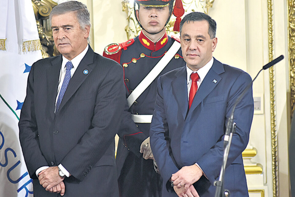 Oscar Aguad y Alejandro Finocchiaro se sumaron al gabinete. (Fuente: DyN)