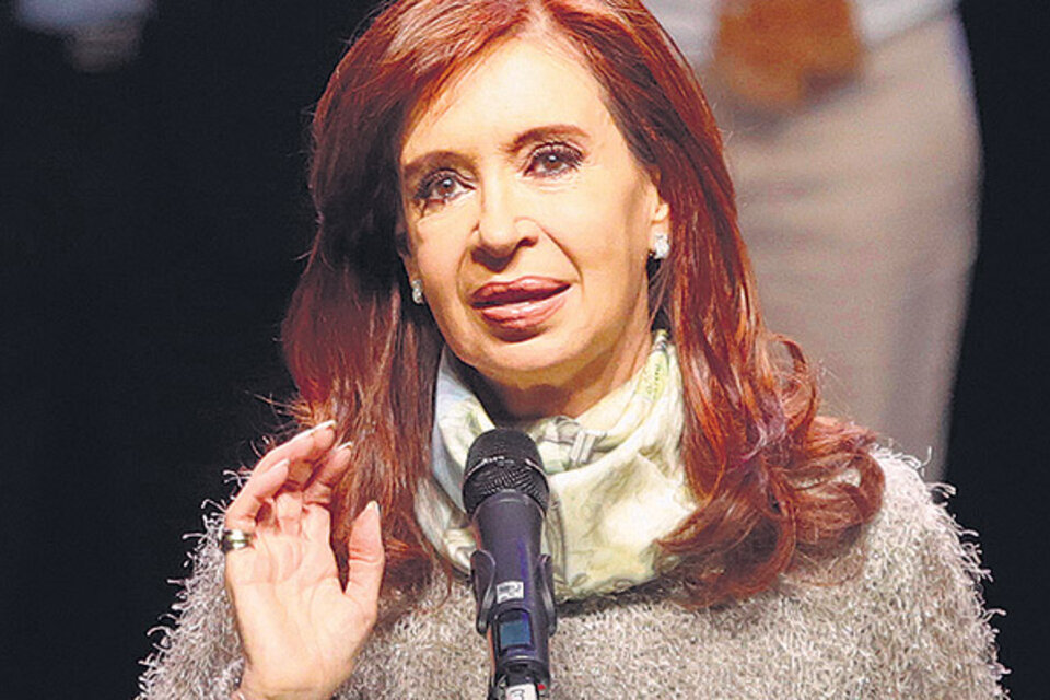 La ex presidenta en el lanzamiento de Unidad Ciudadana, en Mar del Plata.