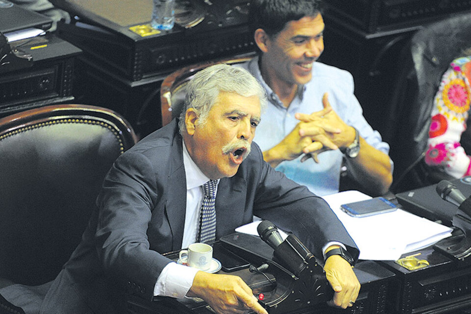 El diputado Julio De Vido en el centro de la escena por su rol como ministro de Planificación.
