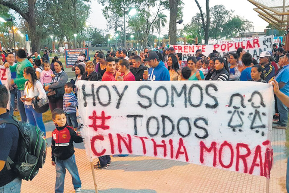 Clorinda ya hizo dos marchas en reclamo de justicia por el femicidio de Cinthia Morán.