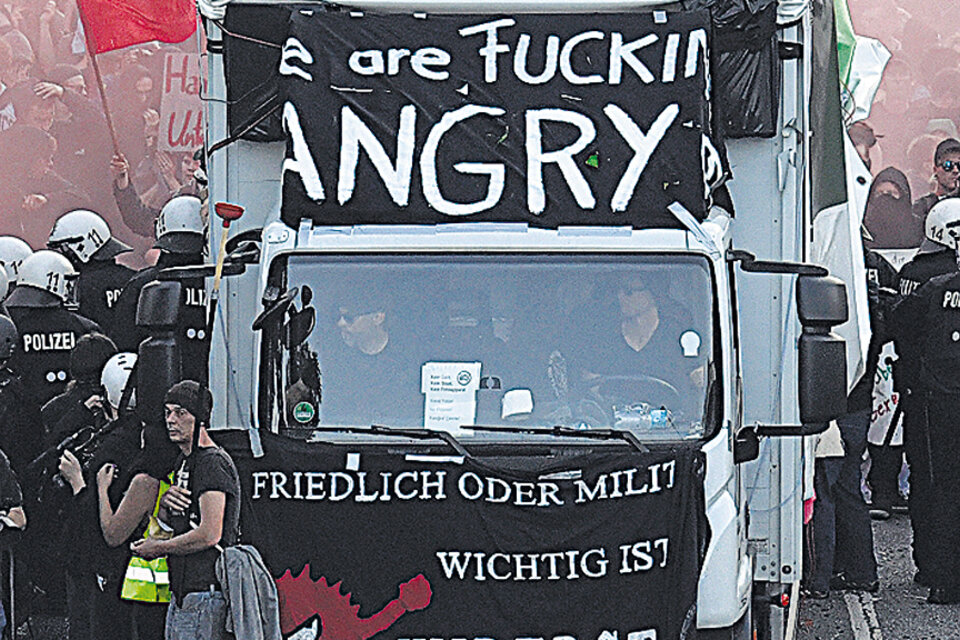 Unas 12.000 personas protestaron contra el G20 en Hamburgo.