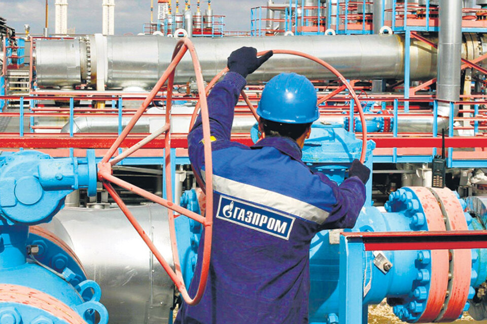 Gazprom, el gigante ruso que suministra gas a Europa.