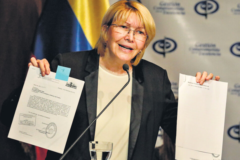 La fiscal Ortega enfrenta una posible destitución del TSJ, que tiene cinco días para expedirse. (Fuente: EFE)